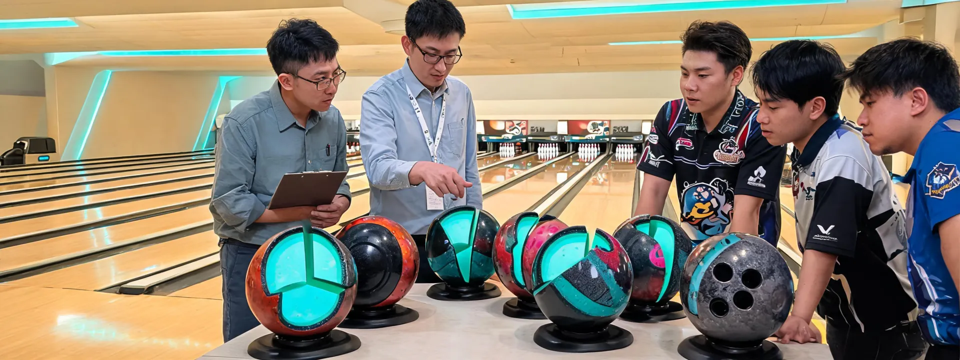 Motiv Bowling players and engineers
