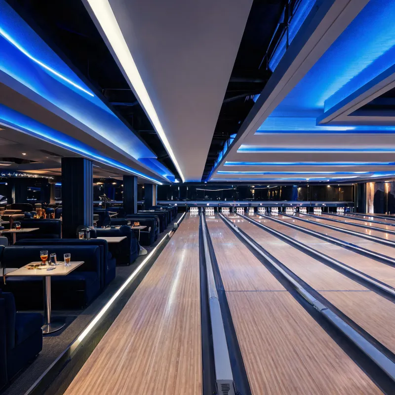 Boutique entertainment bowling venue