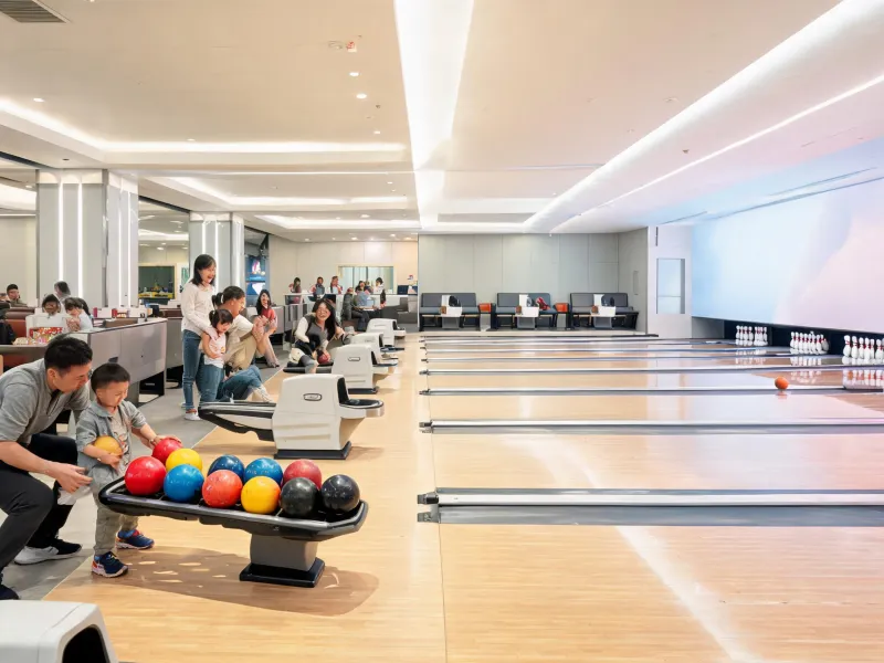 Family entertainment bowling venue