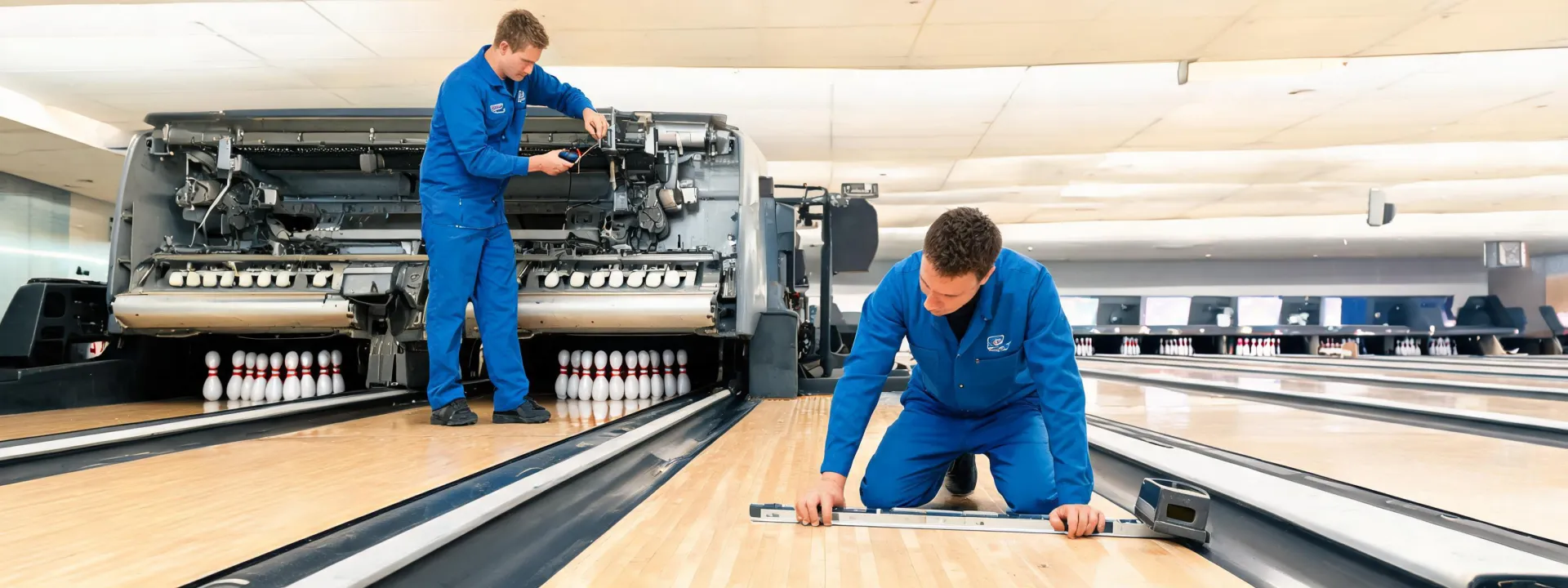 Motiv Bowling field service crew